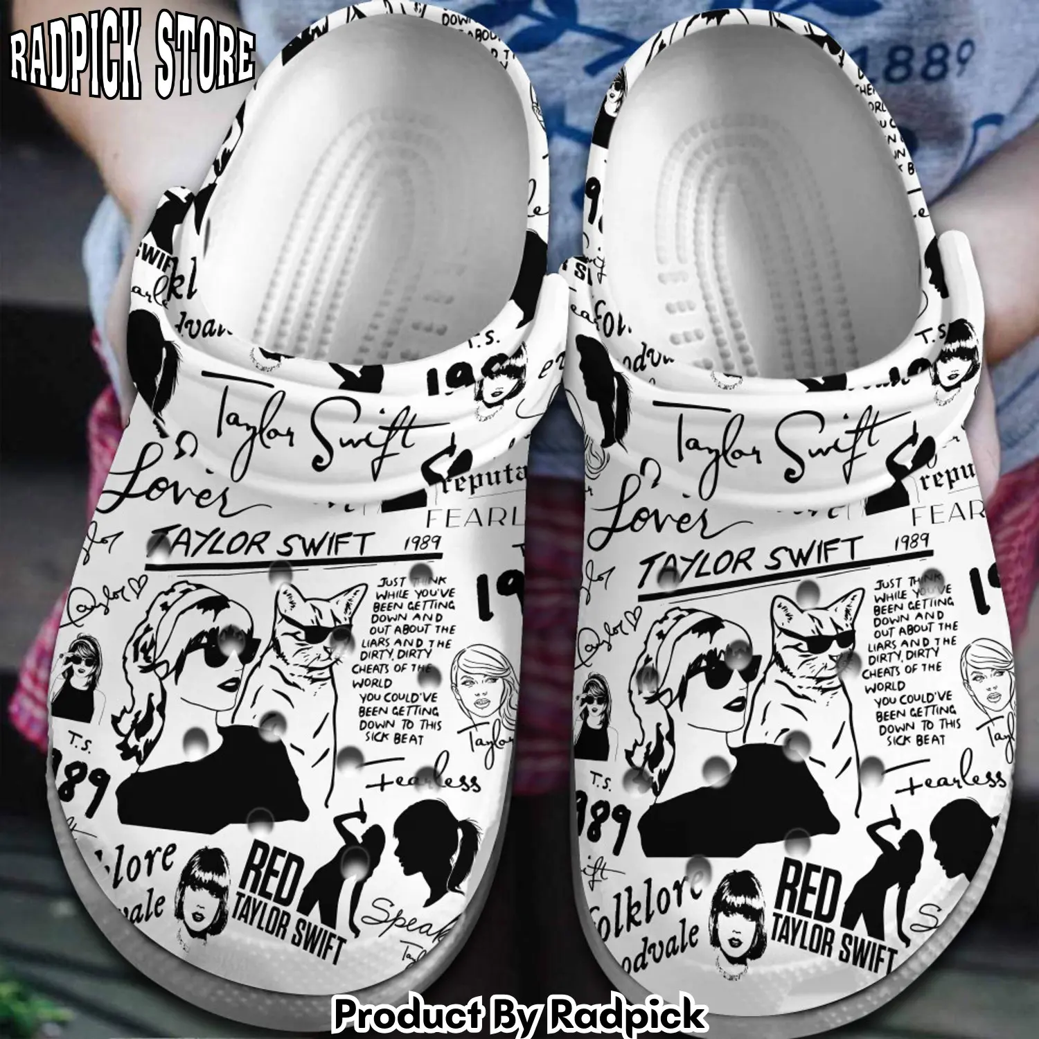Radpick taylor swift music clogs shoes comfortable for men women dil rp652914